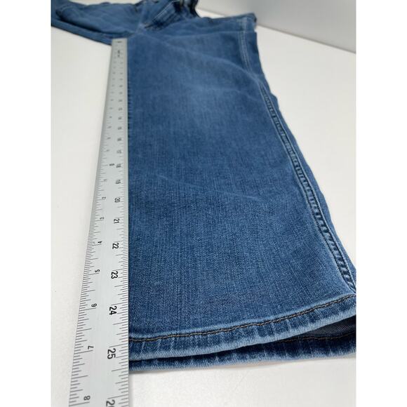 J. Crew High Waisted Vintage Straight Jeans Cropped Denim Blue Women's Size 32 - Picture 8 of 9